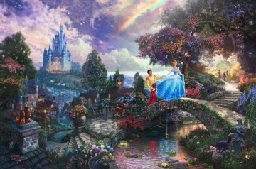 Artworks in 150 Subjects Painting - Cinderella Wishes Upon A Dream TK Disney